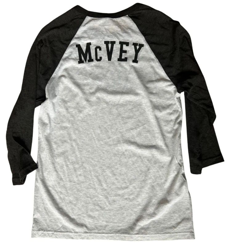 The Vamps McVey Raglan T Shirt Small Grey Black Band Top 17x27