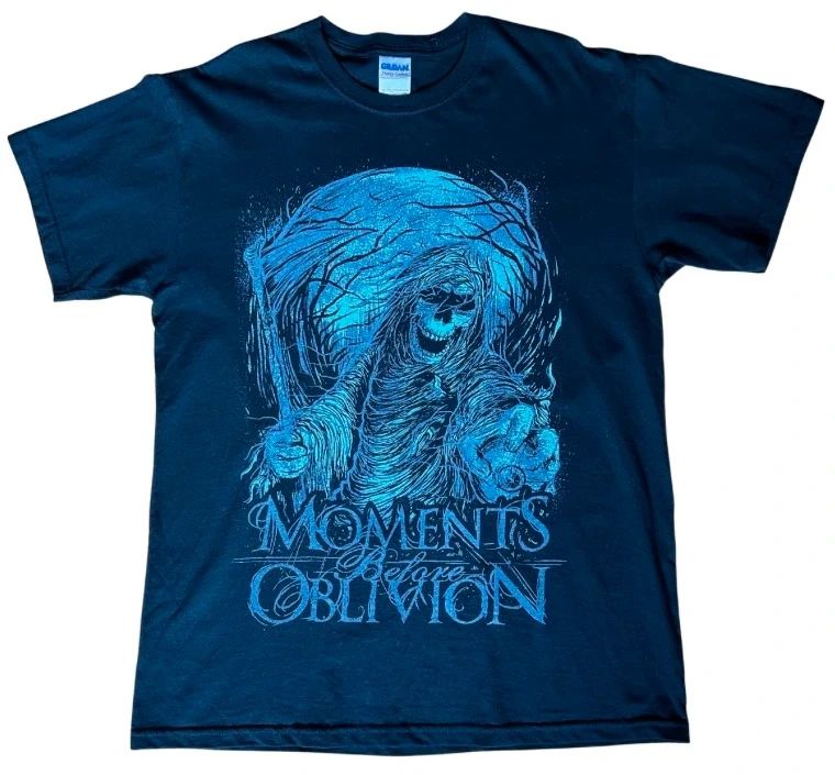 Moments Before Oblivion Band T Shirt Medium Black Graphic