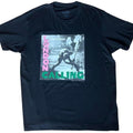 The Clash “London Calling” graphic tee featuring the iconic bass smash artwork with the pink and gre