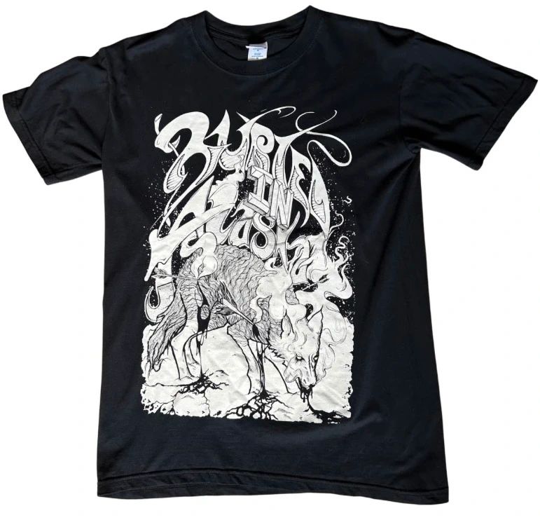 Buried In Alaska Band T Shirt Medium Black Graphic