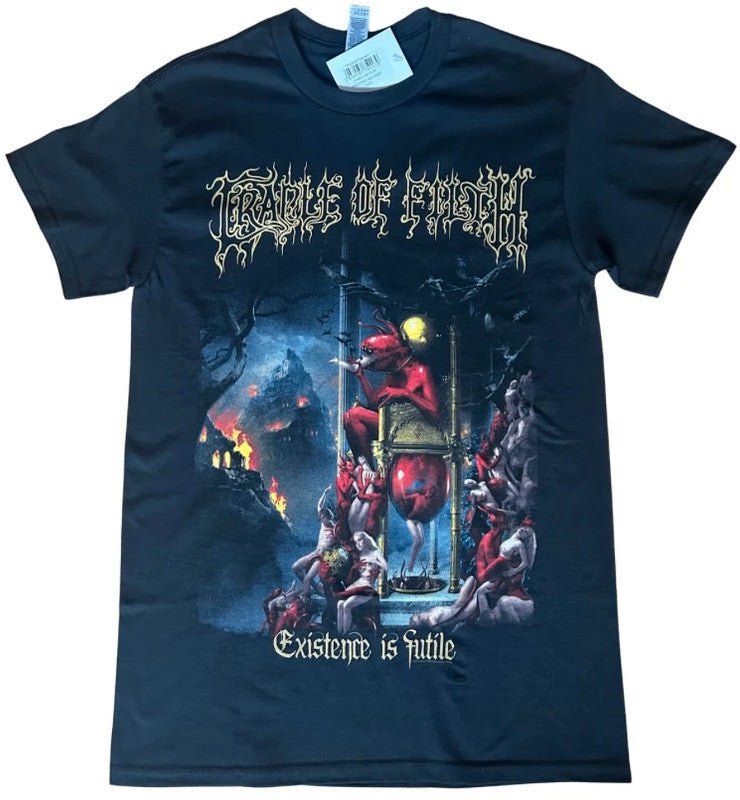Cradle Of Filth Existence Is Futile T Shirt 17x28 Black Existential Terror small
