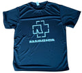 Rammstein band T shirt black graphic industrial metal logo tee polyester size M