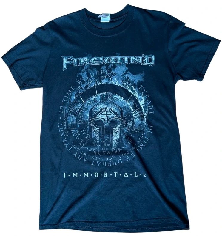 Firewind Immortals Band T Shirt Medium Black Metal Gildan