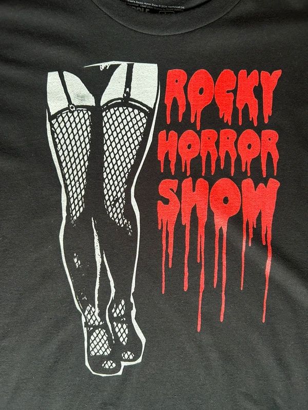 Rocky Horror Show T Shirt Mens Large Black Cult Movie Graphic