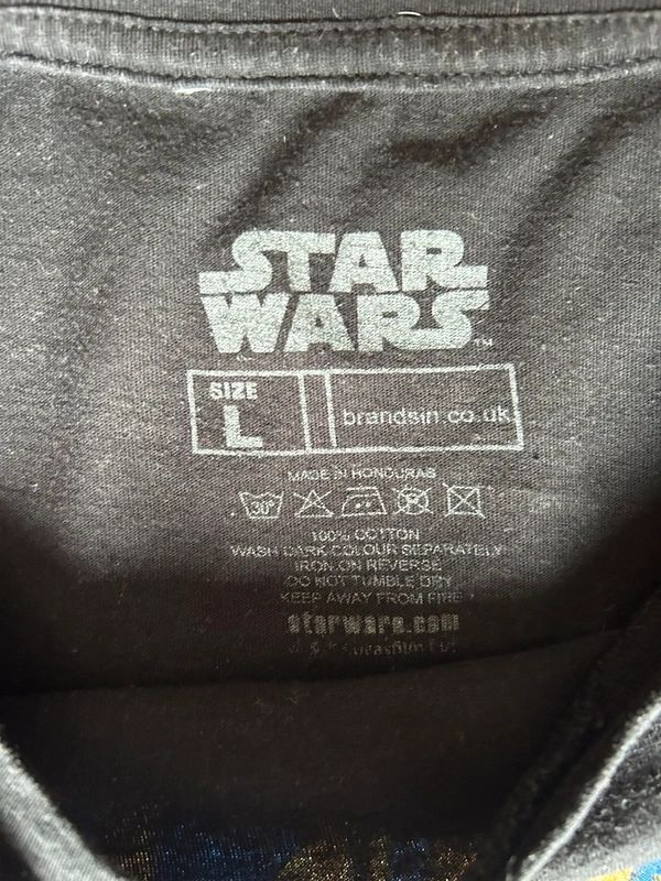 Darth Vader Sith Lord Star Wars Graphic T Shirt Black Large