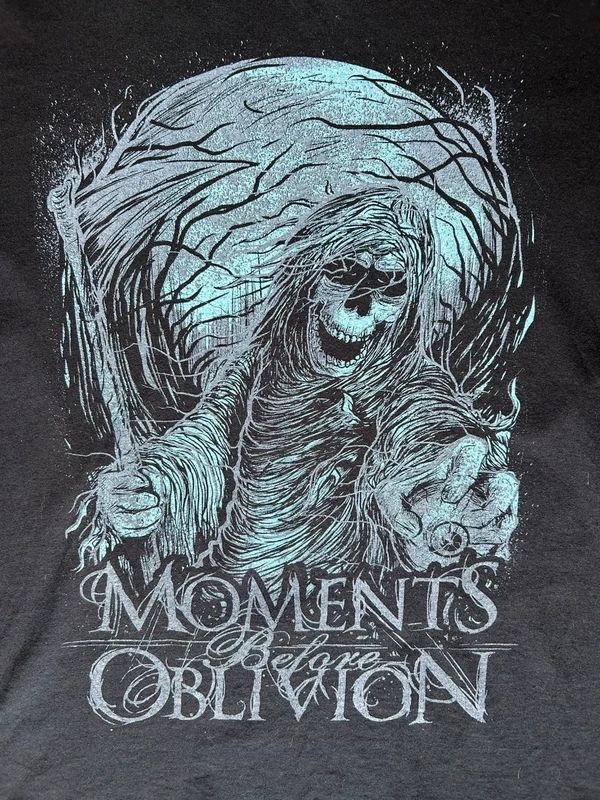 Moments Before Oblivion Band T Shirt Medium Black Graphic