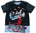 Judas Priest British Steel band T shirt black graphic heavy metal tee polyester size M
