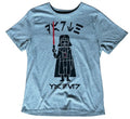 Star Wars Darth Vader Graphic T Shirt Mens Medium Grey Lightsaber Tee