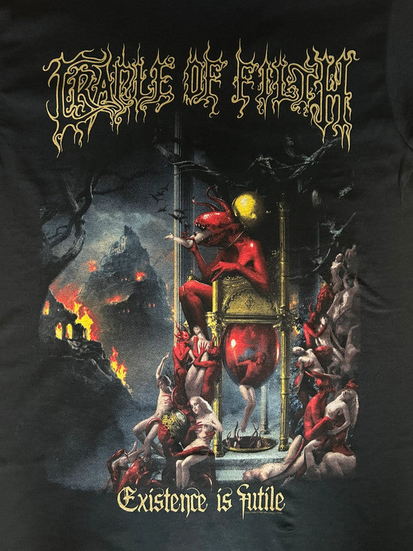 Cradle Of Filth Existence Is Futile T Shirt 17x28 Black Existential Terror small