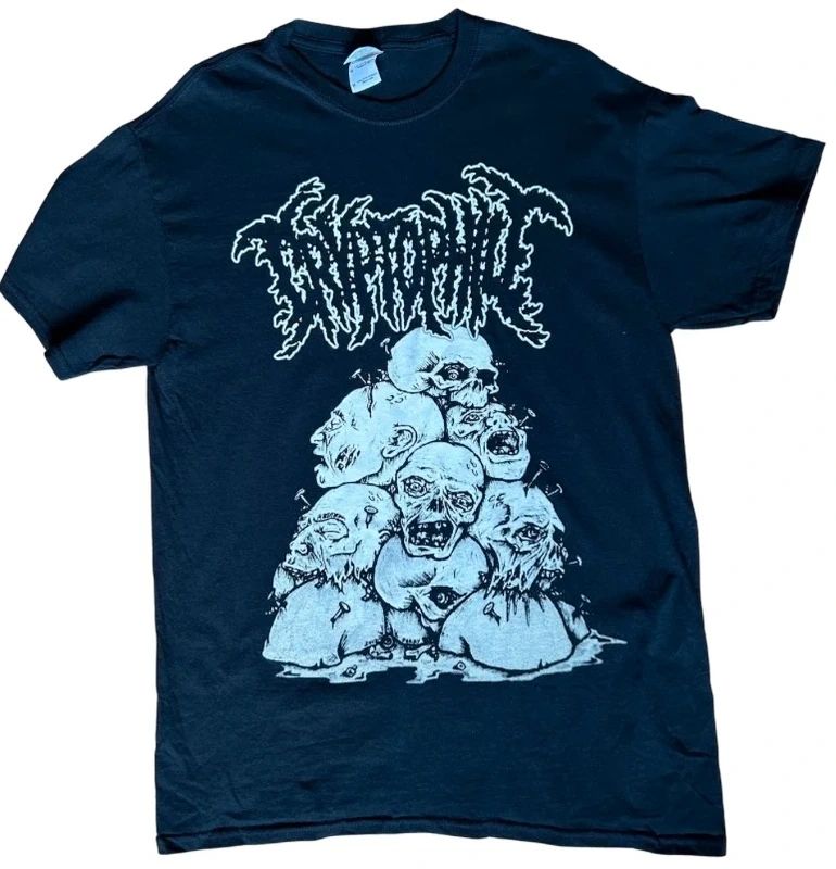 Cryptophile Band T Shirt Medium Black Brutal Death Metal