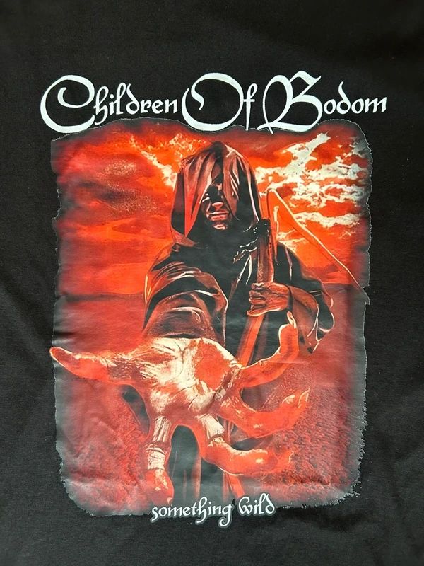 Children of Bodom Something Wild band T shirt black melodic death metal tee size L