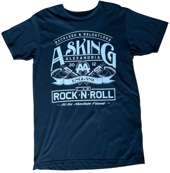 Asking Alexandria Reckless Relentless T Shirt Medium Rock Band Tee 18x29