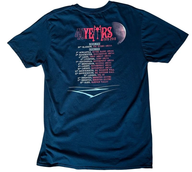 War of the Worlds Jeff Wayne musical tour T shirt black graphic sci fi tee size L