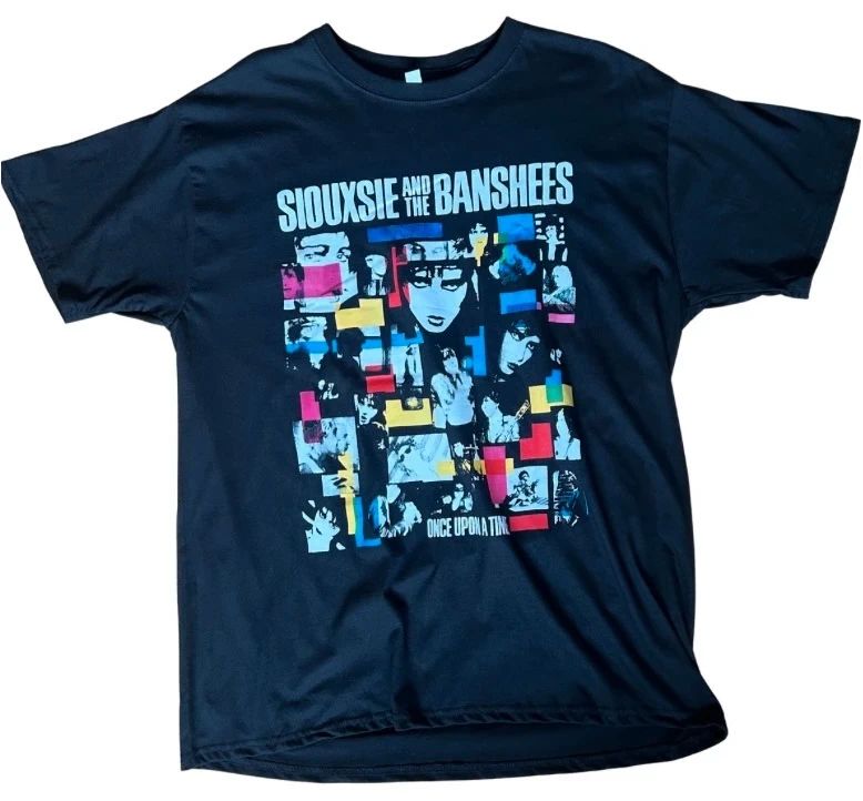 Siouxsie and the Banshees Once Upon a Time band T shirt black gothic rock tee size L