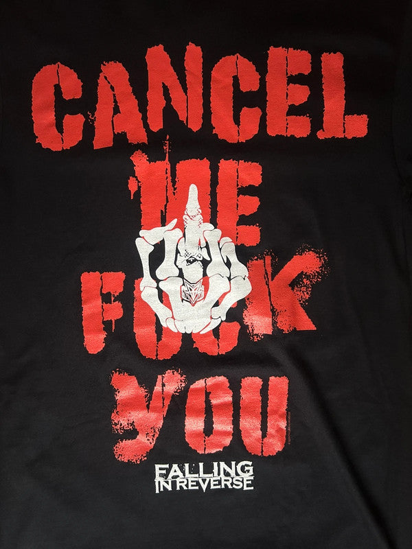 Falling In Reverse Cancel Me F* You Graphic Band T Shirt Black Small Metalcore Rock Tee