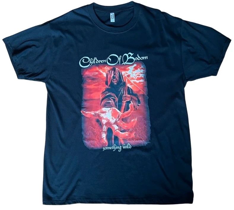 Children of Bodom Something Wild band T shirt black melodic death metal tee size L