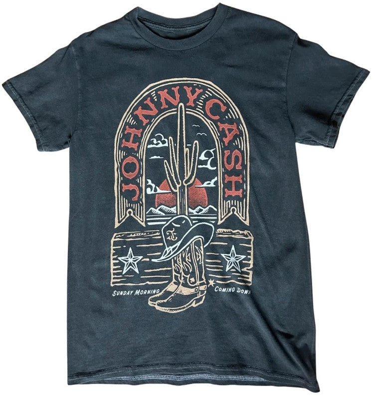 Johnny Cash Sunday Morning Coming Down T Shirt XS