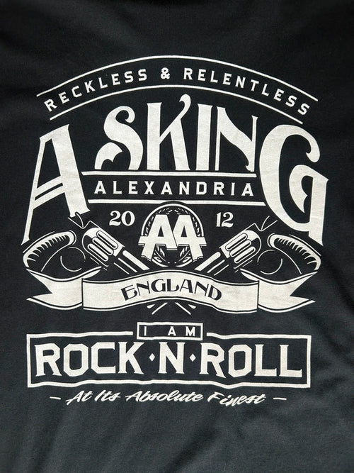 Asking Alexandria Reckless Relentless T Shirt Medium Rock Band Tee 18x29