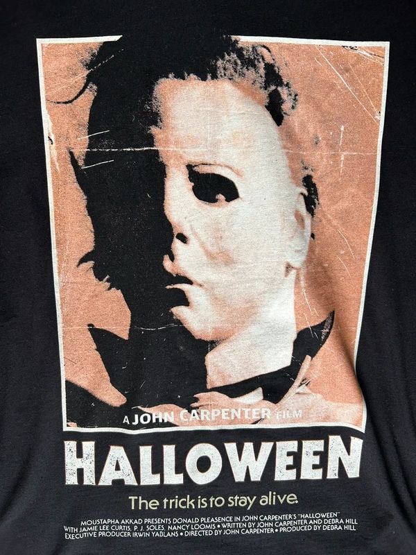 Halloween Michael Myers Horror Movie T Shirt Mens Medium Black John Carpenter Film Tee