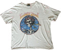 Grateful Dead Skull Roses T Shirt Medium White Band Graphic Tee