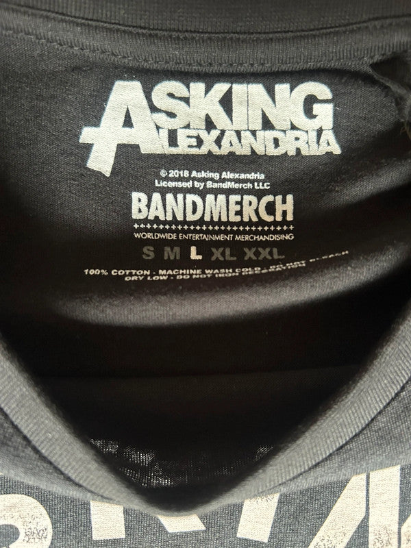 Asking Alexandria Skull Graphic T Shirt Large From Death To Destiny 18x30