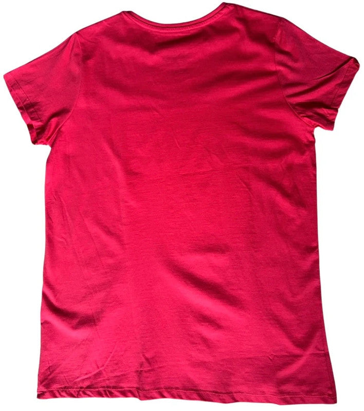 Blondie Band T Shirt Womens Size 12 Red Indie Punk Graphic Tee 18x26
