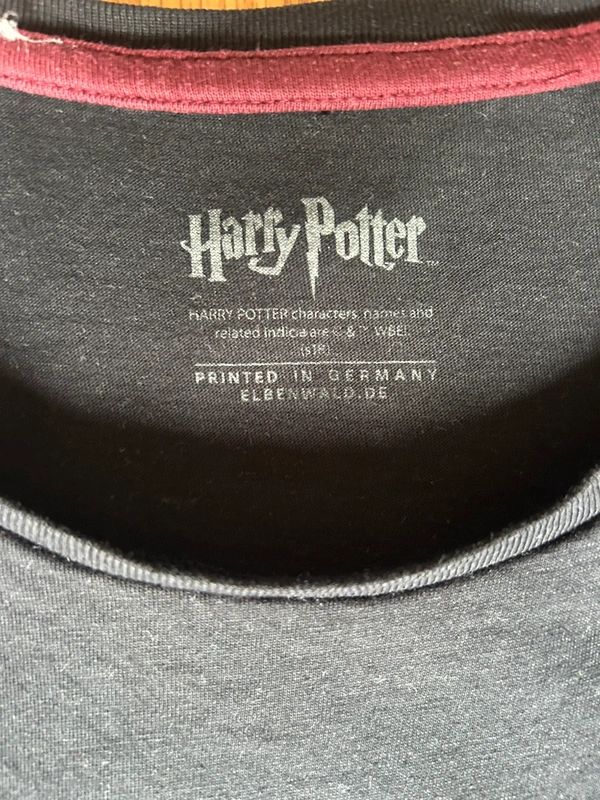 Harry Potter Draco Malfoy Slytherin Graphic T Shirt Black Cotton Wizarding World Tee Large