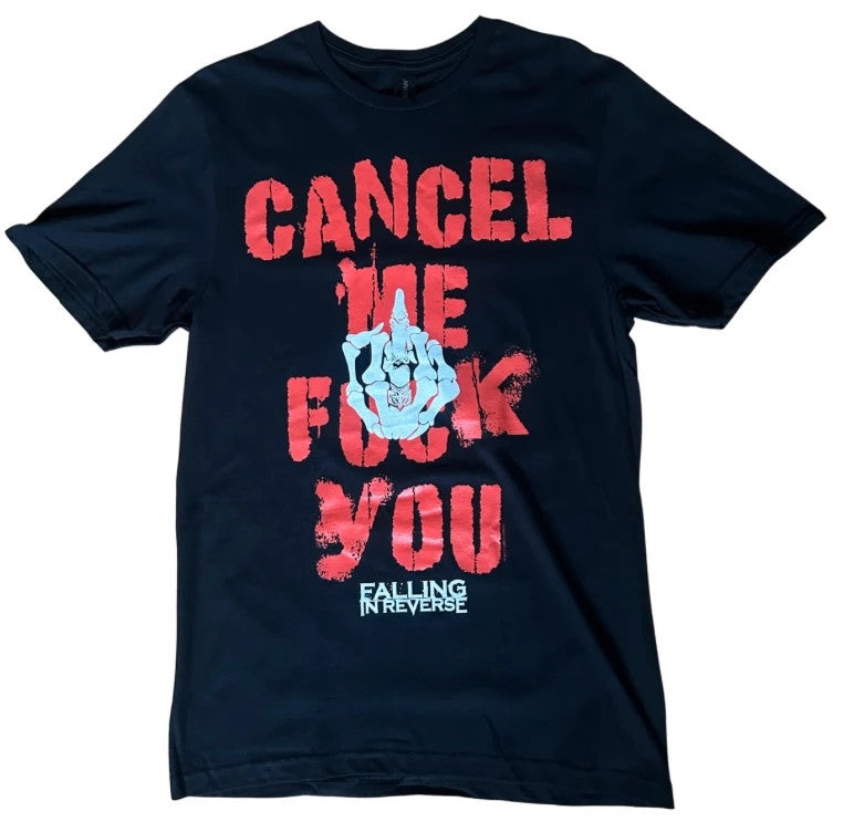 Falling In Reverse Cancel Me F* You Graphic Band T Shirt Black Small Metalcore Rock Tee
