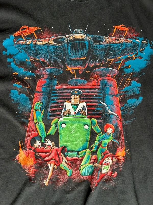 Future Boy Conan Anime Graphic T Shirt Mens Medium Industria Cartoon Tee