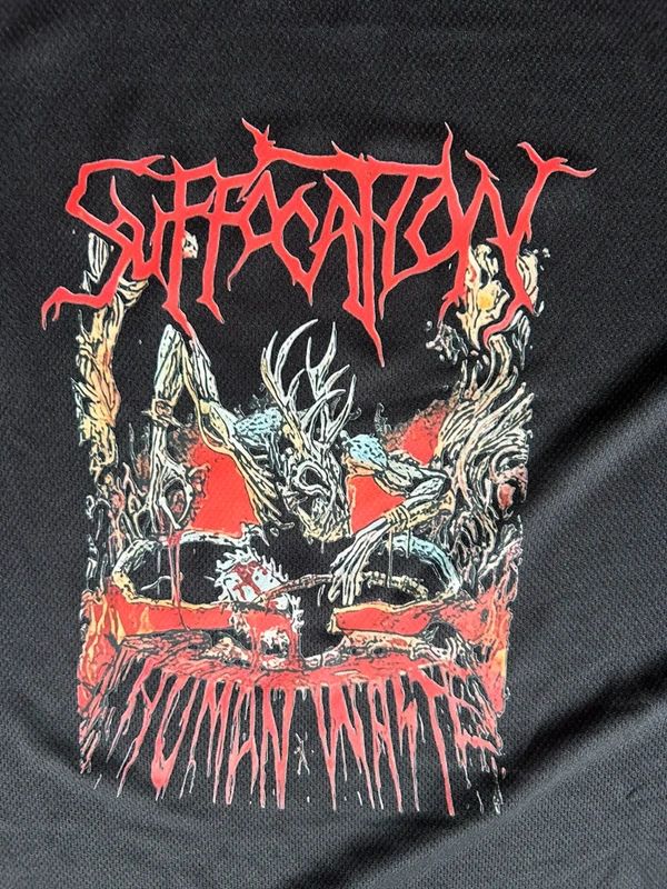 Suffocation Human Waste Album Graphic T Shirt Death Metal Tee XL