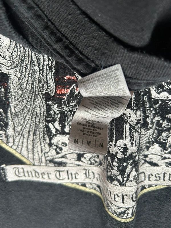Bastard Priest Under The Hammer Of Destruction Band T Shirt Black Cotton Death Metal Tee M