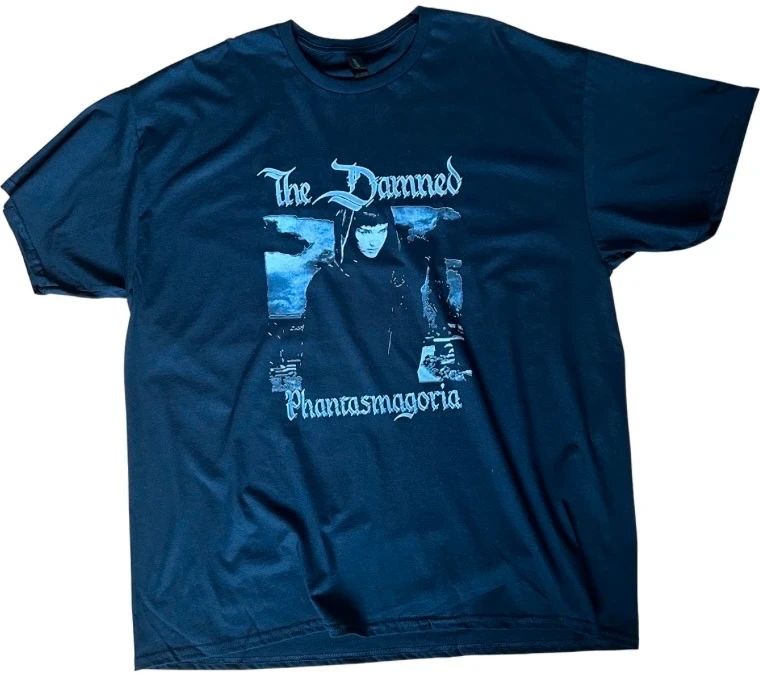 The Damned Phantasmagoria T shirt black gothic punk band graphic tee size XL