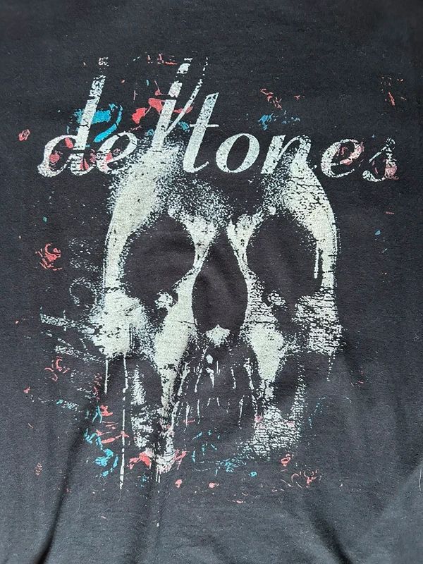Deftones Skull Graphic Band T Shirt Black Mens XL Alternative Metal Tee