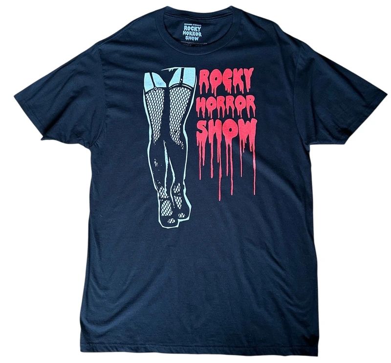 Rocky Horror Show T Shirt Mens Large Black Cult Movie Graphic