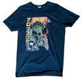 Broccozilla Kaiju Broccoli Monster Graphic T Shirt Japanese Style Parody Tee Black Cotton M