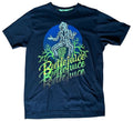 Beetlejuice Movie Graphic T Shirt Mens XS Black Tim Burton Film Tee