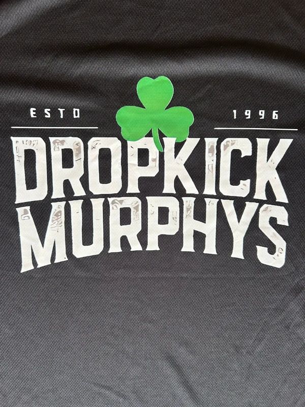 Dropkick Murphys band T shirt black graphic Celtic punk rock tee polyester size M