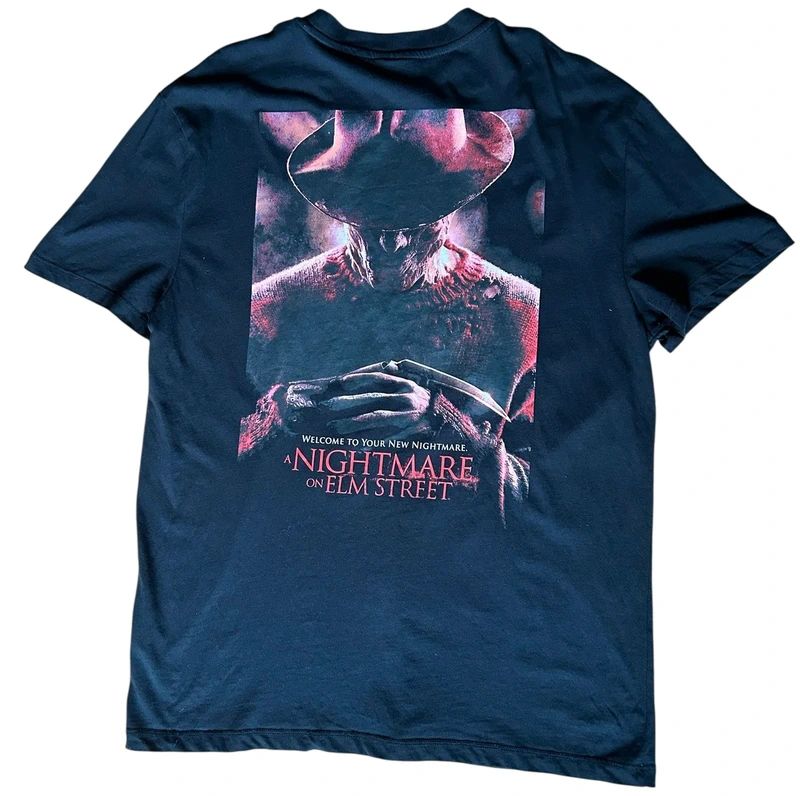 Nightmare On Elm Street Freddy Krueger Horror Movie T Shirt Mens Large Black
