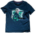 Harry Potter Draco Malfoy Slytherin Graphic T Shirt Black Cotton Wizarding World Tee Large
