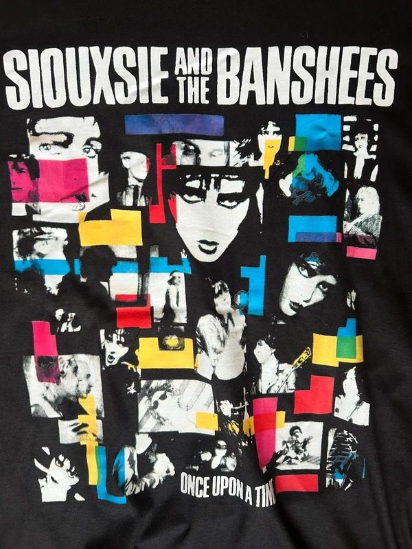 Siouxsie and the Banshees Once Upon a Time band T shirt black gothic rock tee size L