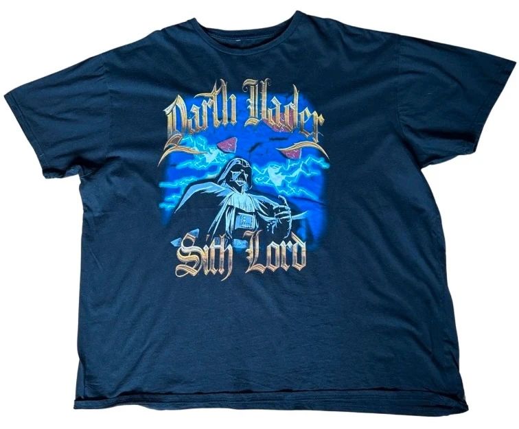 Darth Vader Sith Lord Star Wars Graphic T Shirt Black Large