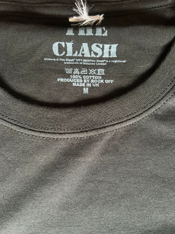 The Clash London Calling T Shirt Medium Black Punk Band Tee 18x25