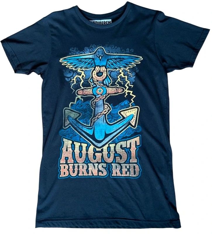 August Burns Red Anchor Graphic T Shirt Small Black