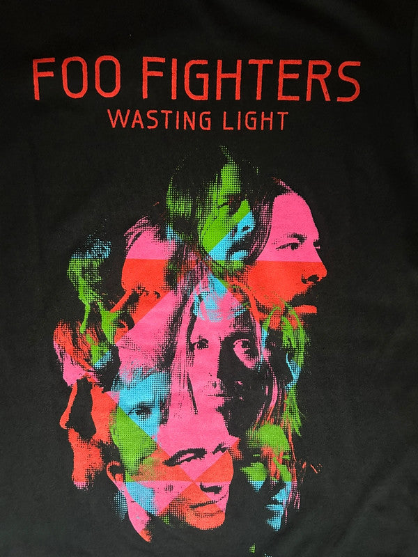 Foo Fighters Wasting Light Album Graphic T Shirt Black Small Rock Band Tee