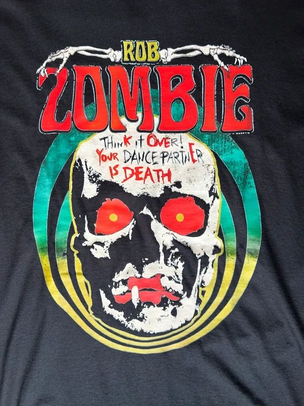 Rob Zombie Think It Over Your Dance Partner Is Death T Shirt Medium