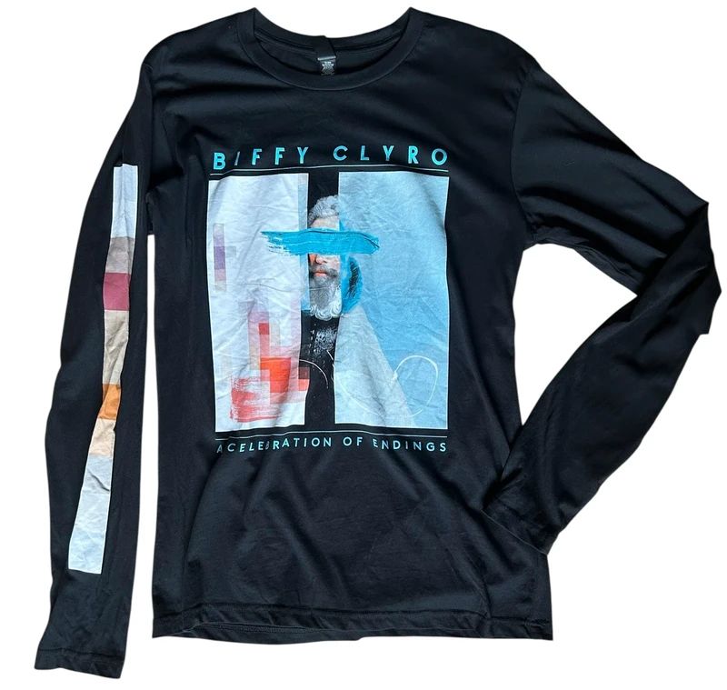 Biffy Clyro A Celebration Of Endings Long Sleeve Band T Shirt Mens Medium Black