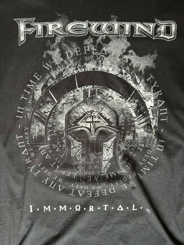 Firewind Immortals Band T Shirt Medium Black Metal Gildan
