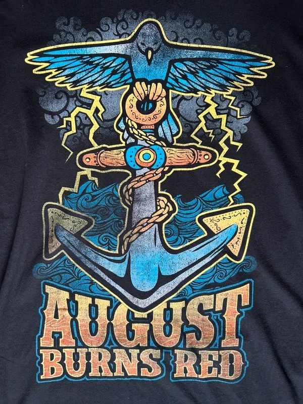 August Burns Red Anchor Graphic T Shirt Small Black
