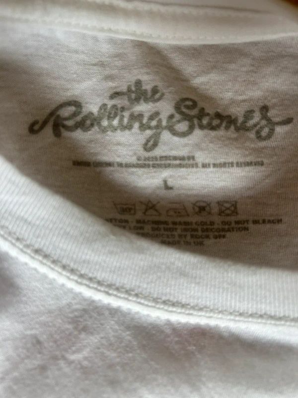 Rolling Stones Goats Head Soup Band T Shirt Large White Tongue Logo Rock Tee
