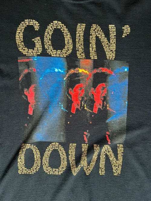 Bruce Springsteen Goin Down Lyrics T Shirt Black XL